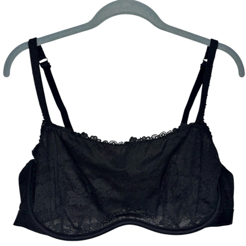 PINK Victoria’s Secret Wink Unlined Lace Scoop Bra | Size XL - Picture 3 of 11